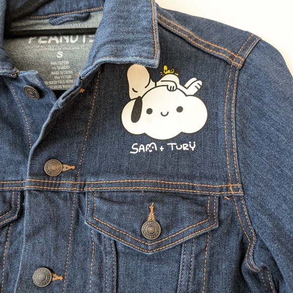 Peanuts Limited Edition Snoopy Sam & Tury Denim Jacket Small - Picture 2 of 6